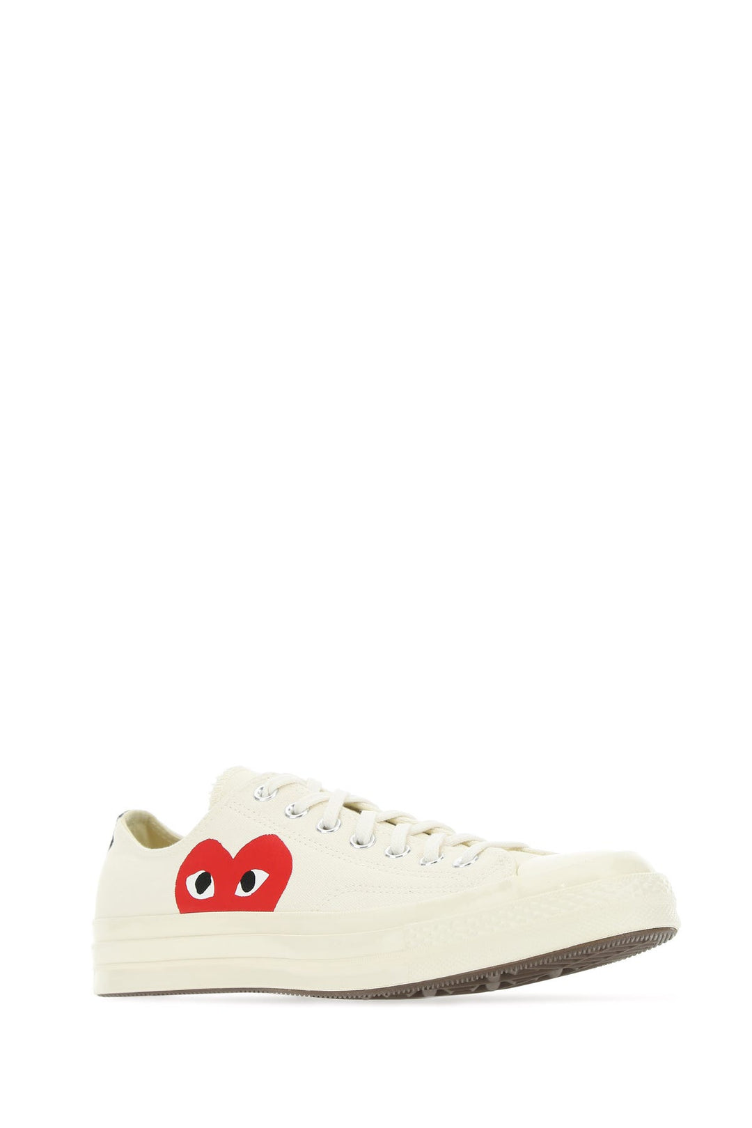 Ivory canvas Comme Des GarÃ§ons X Converse sneakers