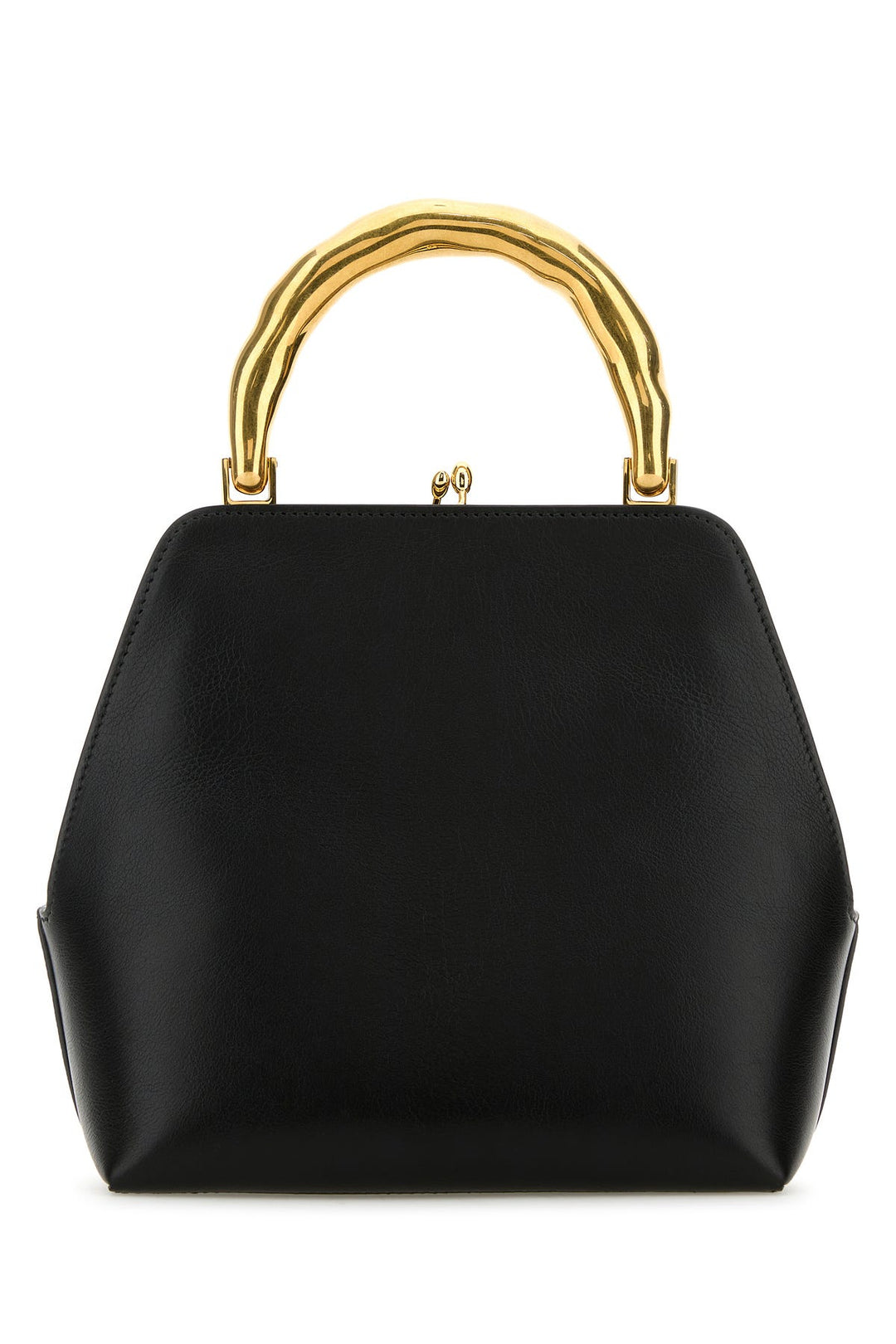 Black leather Goji handbag