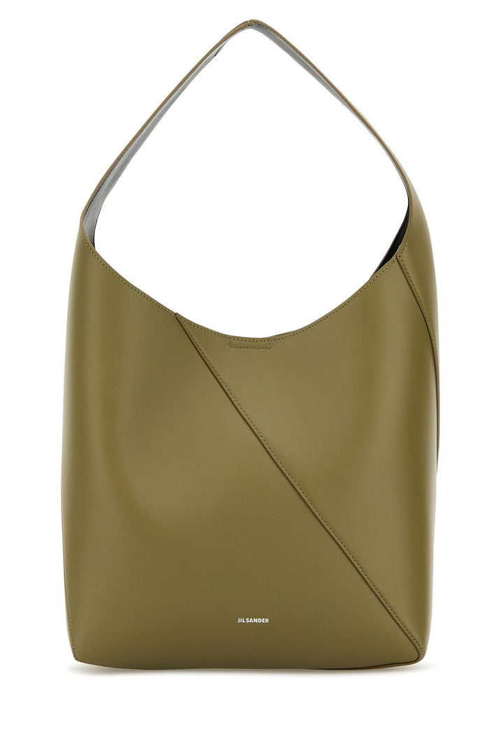 Sage green leather medium Vertigo shoulder bag