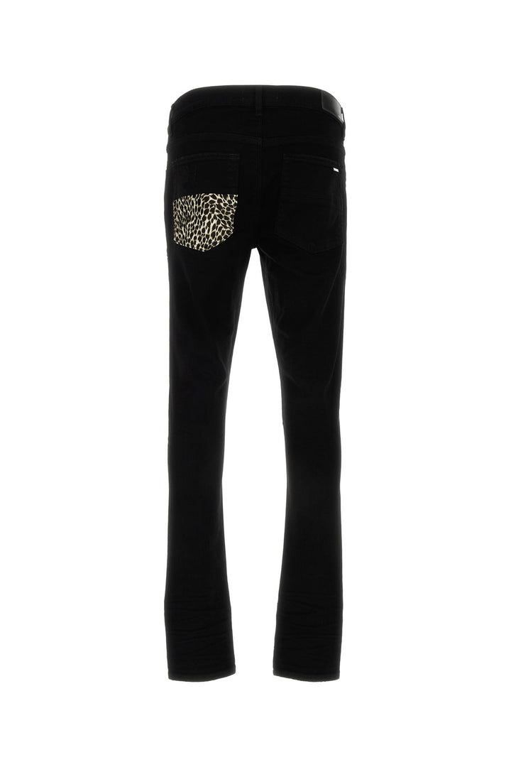 Black stretch denim jeans