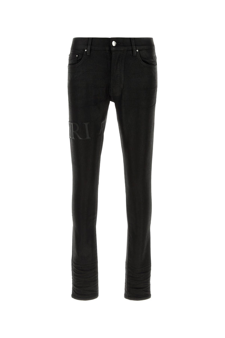 Black stretch denim jeans