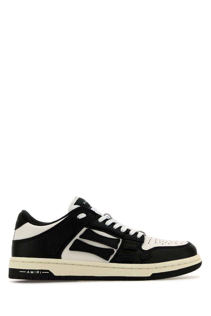 Two-tone leather Skel sneakers