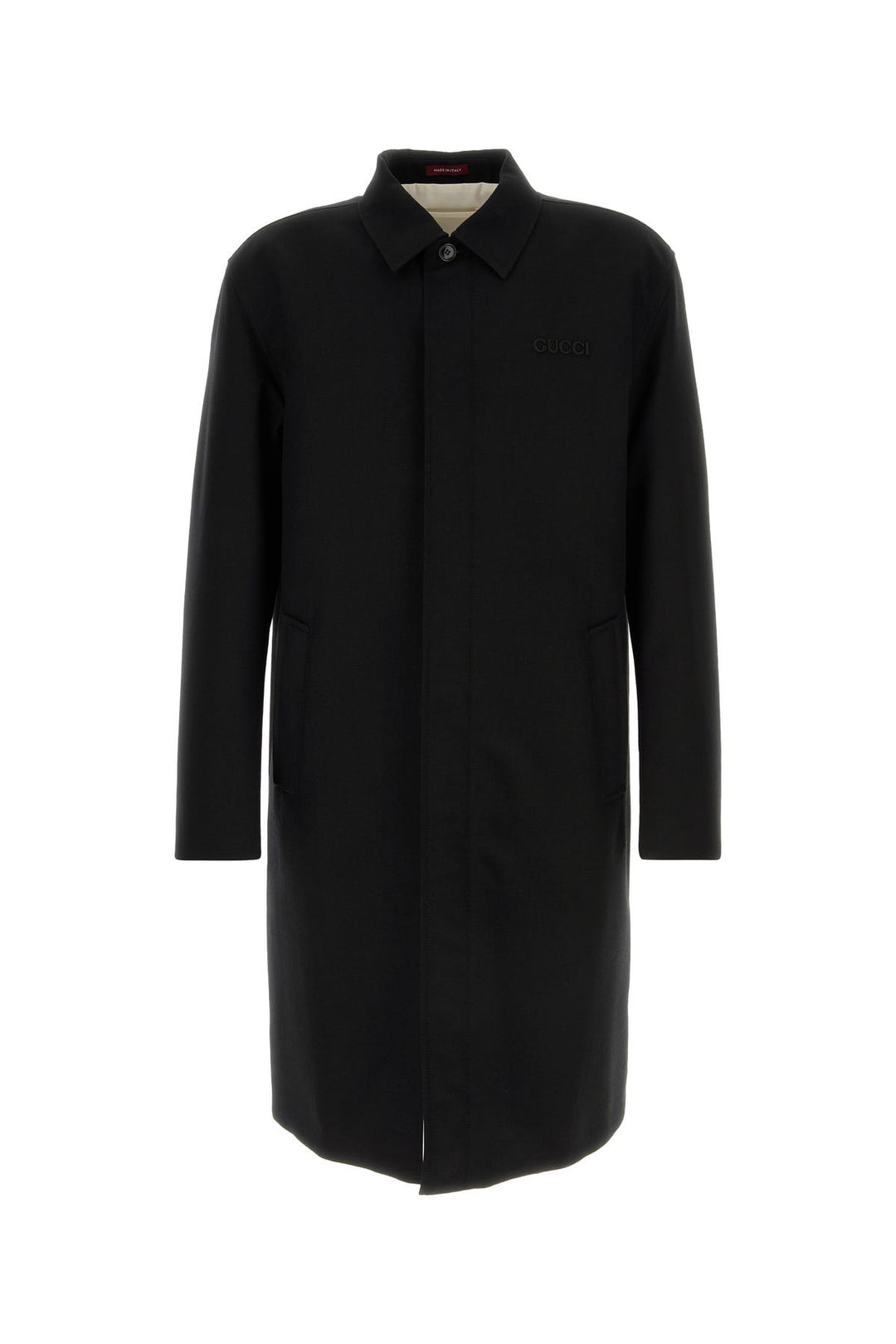 Black wool coat