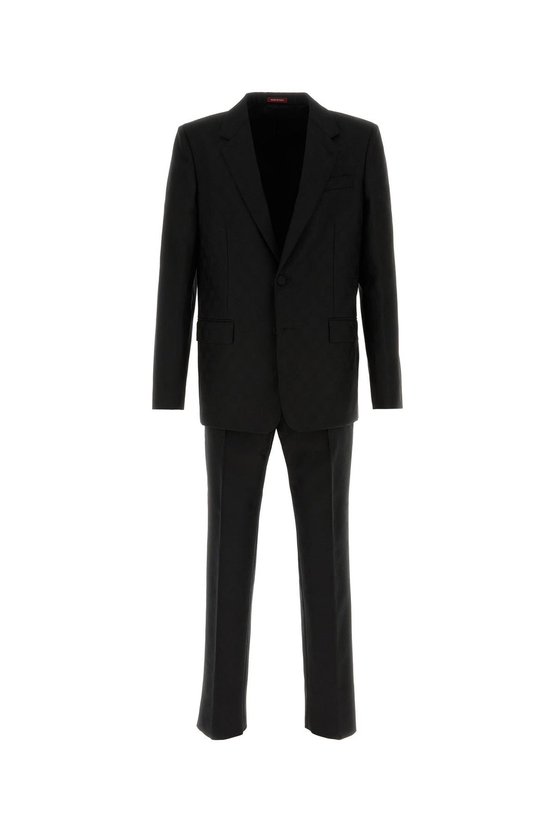 Black wool suit