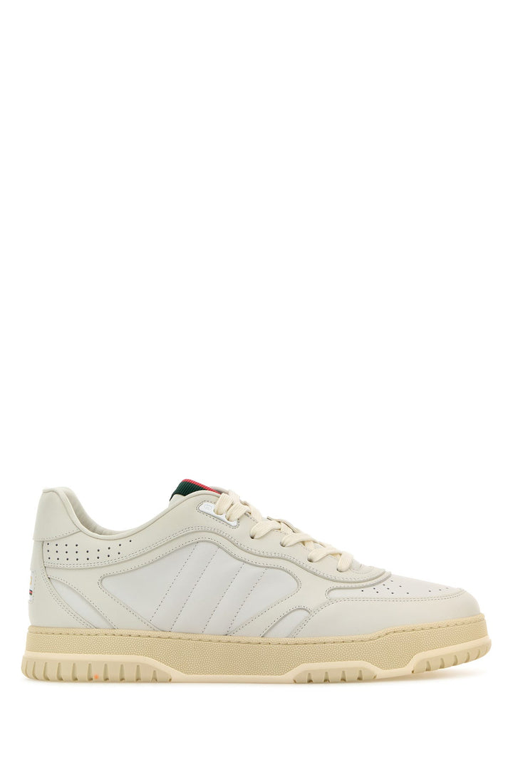 White leather Re-Web sneakers