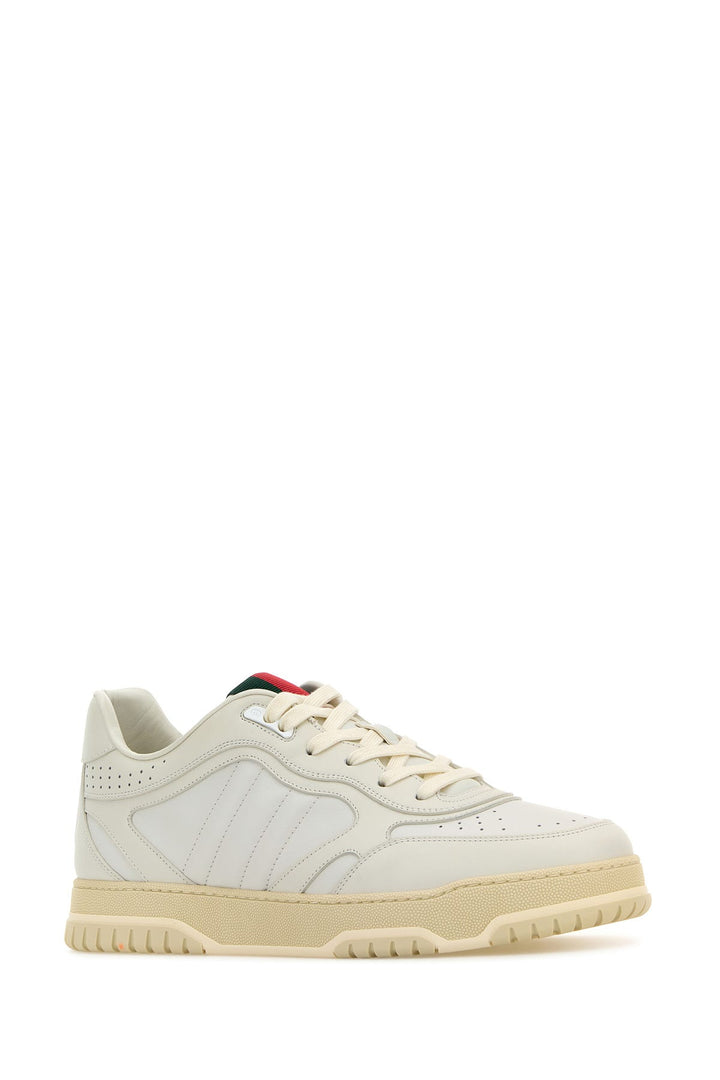 White leather Re-Web sneakers