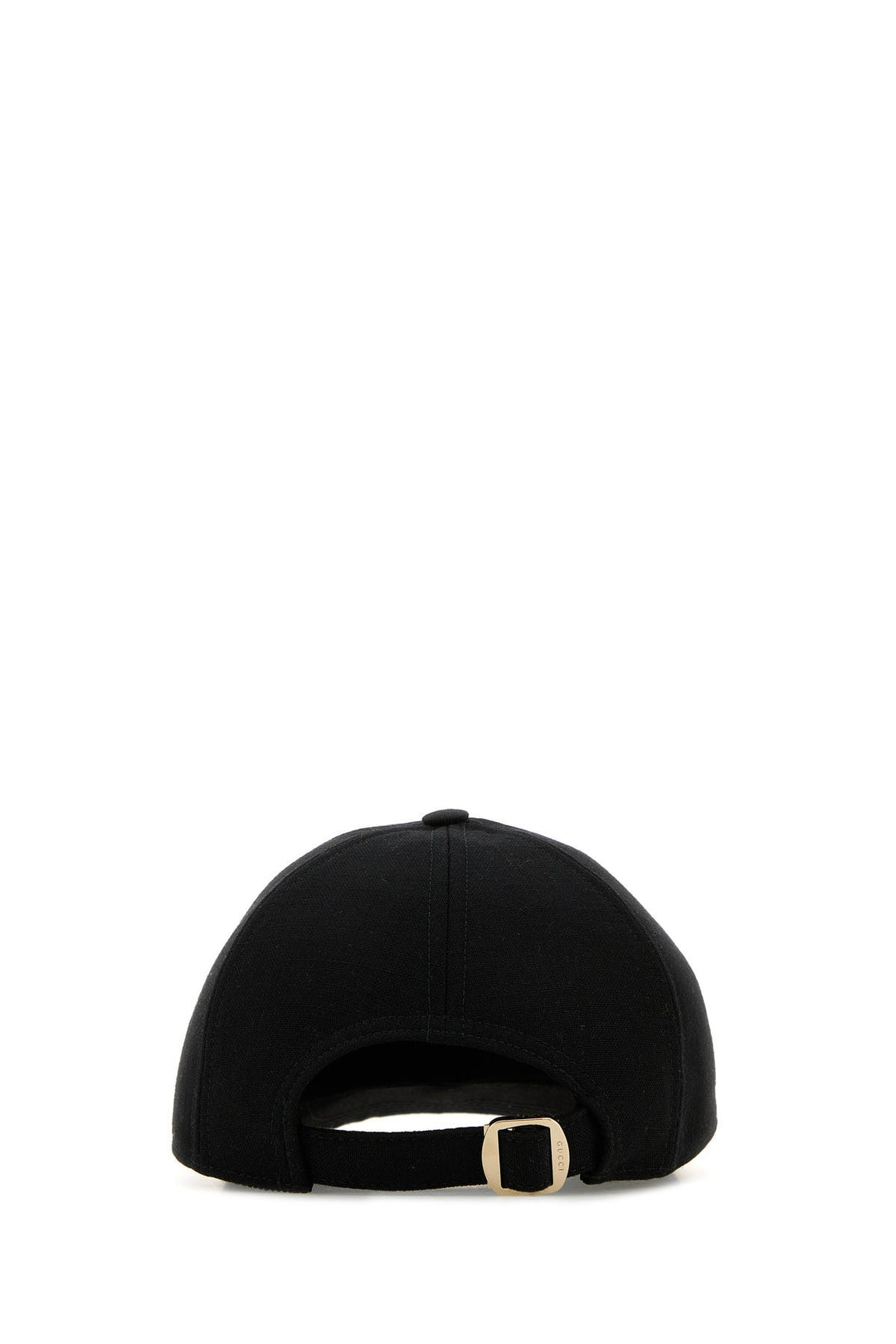 Black wool baseball cap