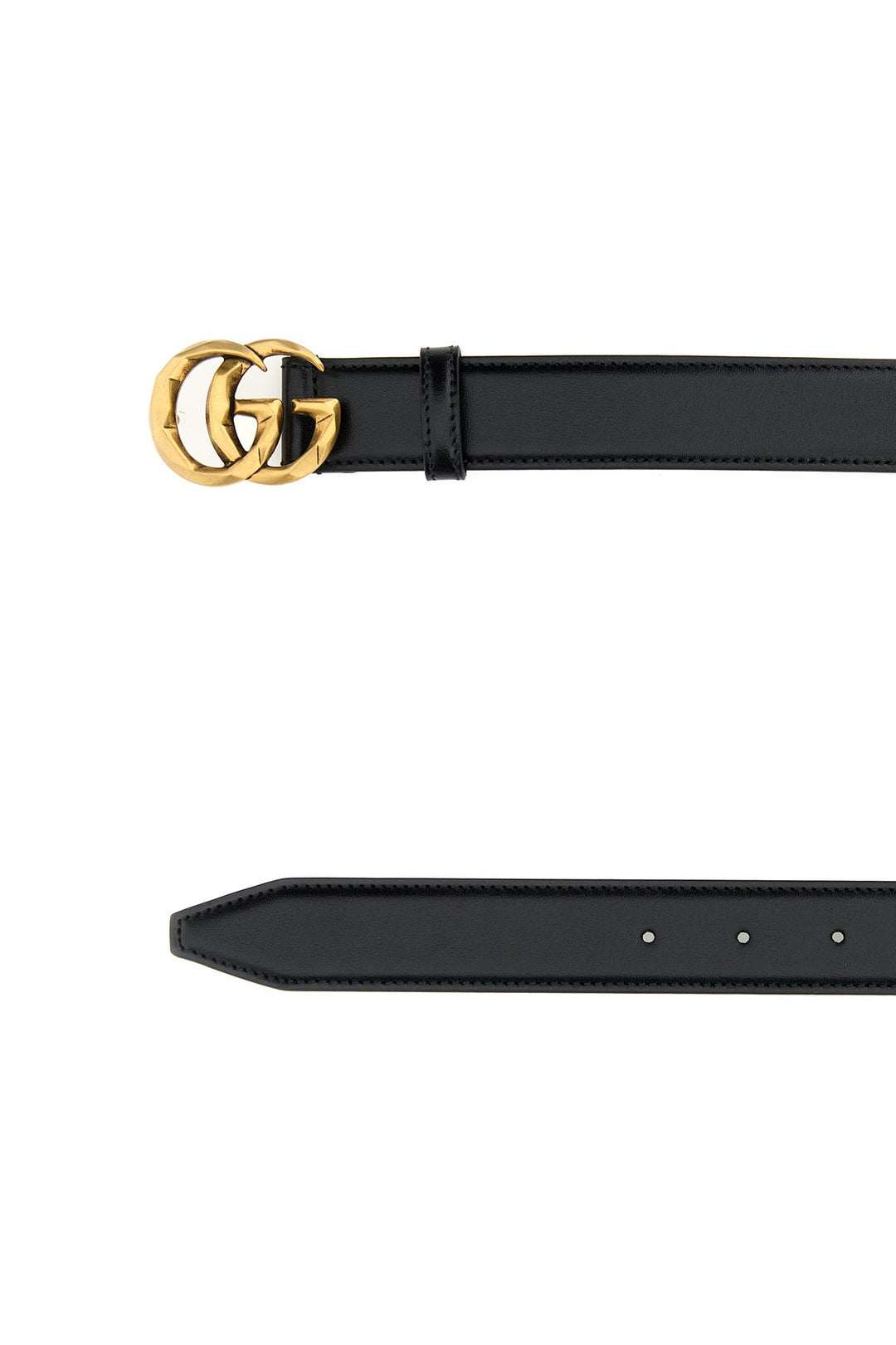 Black leather belt