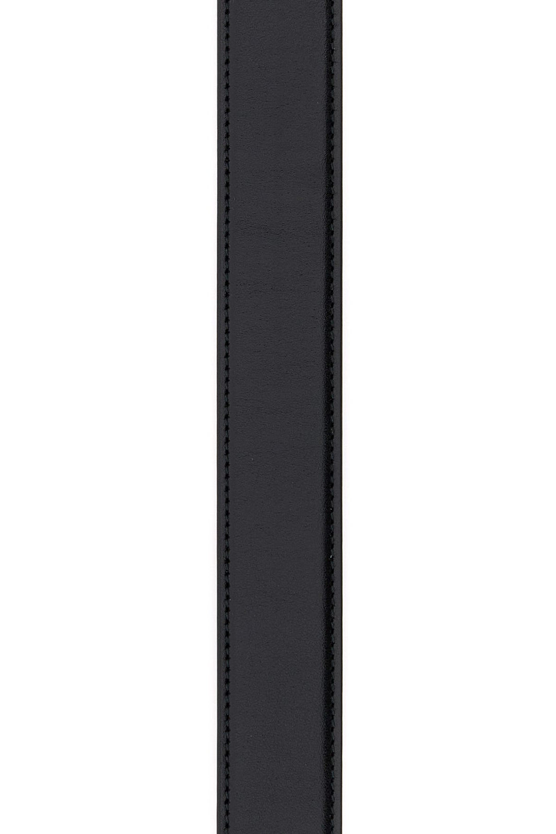 Black leather belt