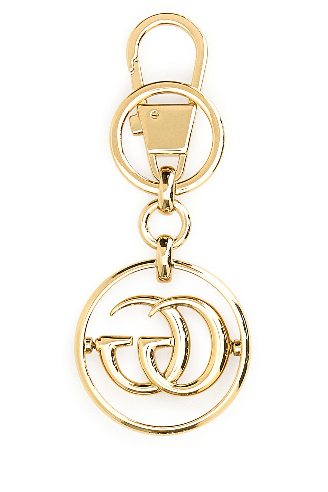 Gold metal keyring