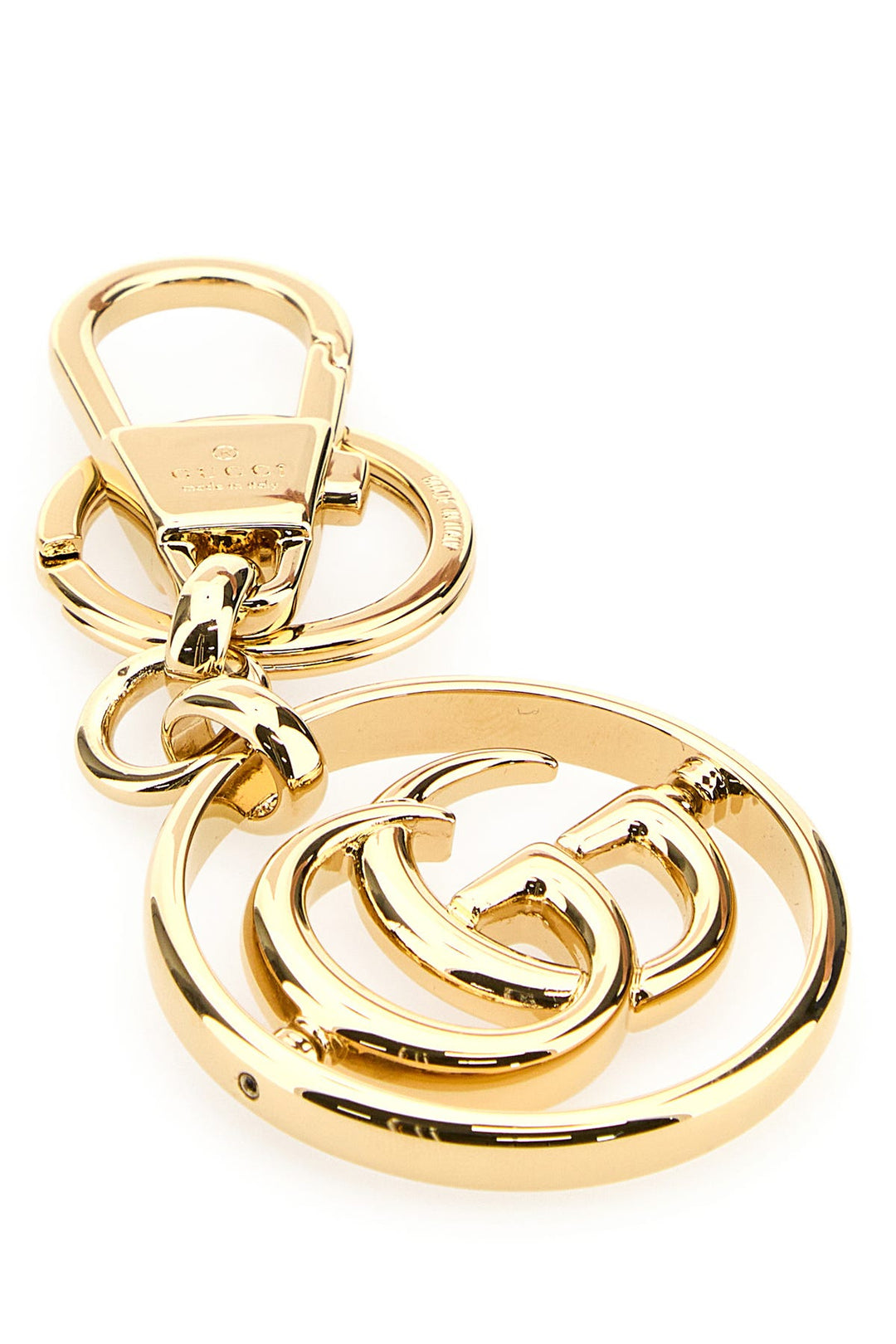 Gold metal keyring