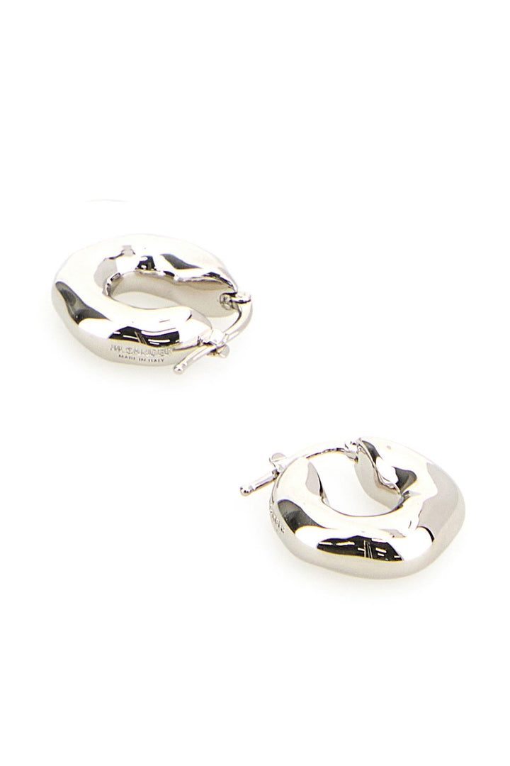 Silver metal earrings