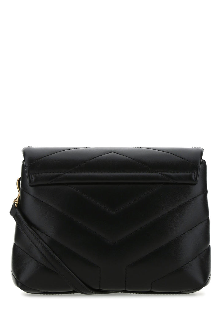 Black leather toy Loulou crossbody bag