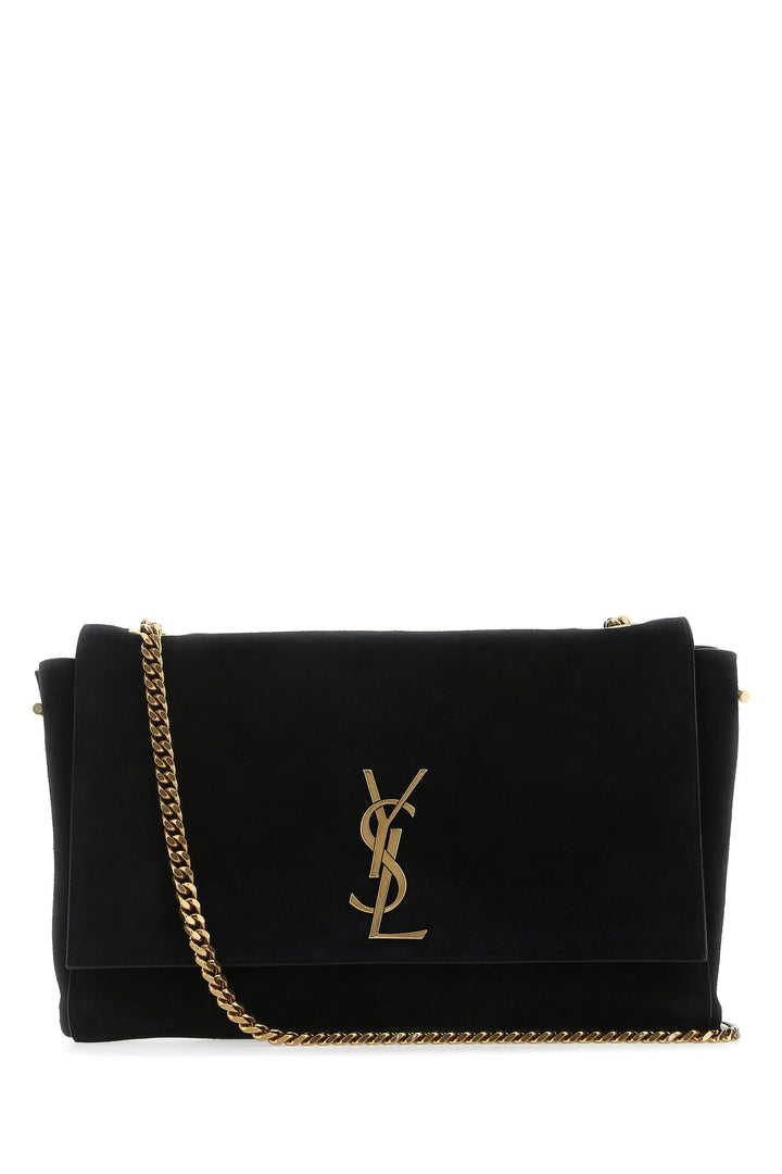 Black suede medium Kate shoulder bag