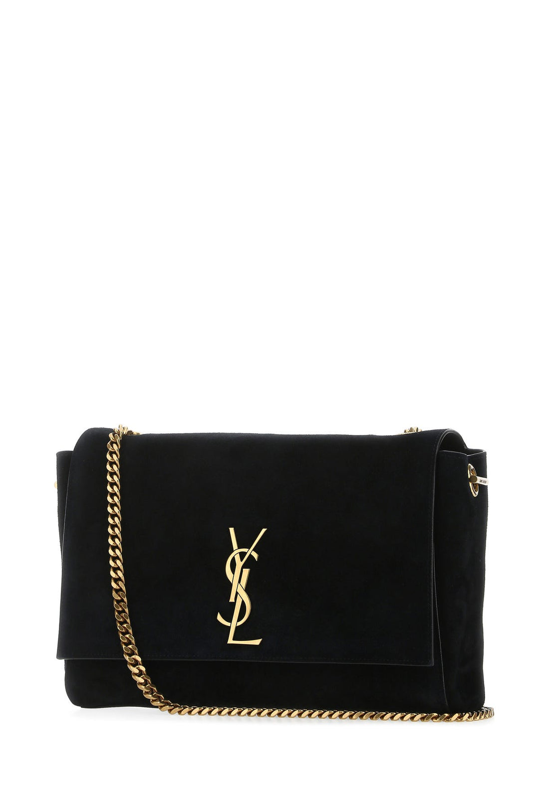 Black suede medium Kate shoulder bag