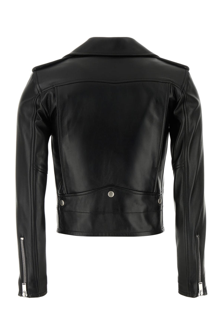 Black leather jacket