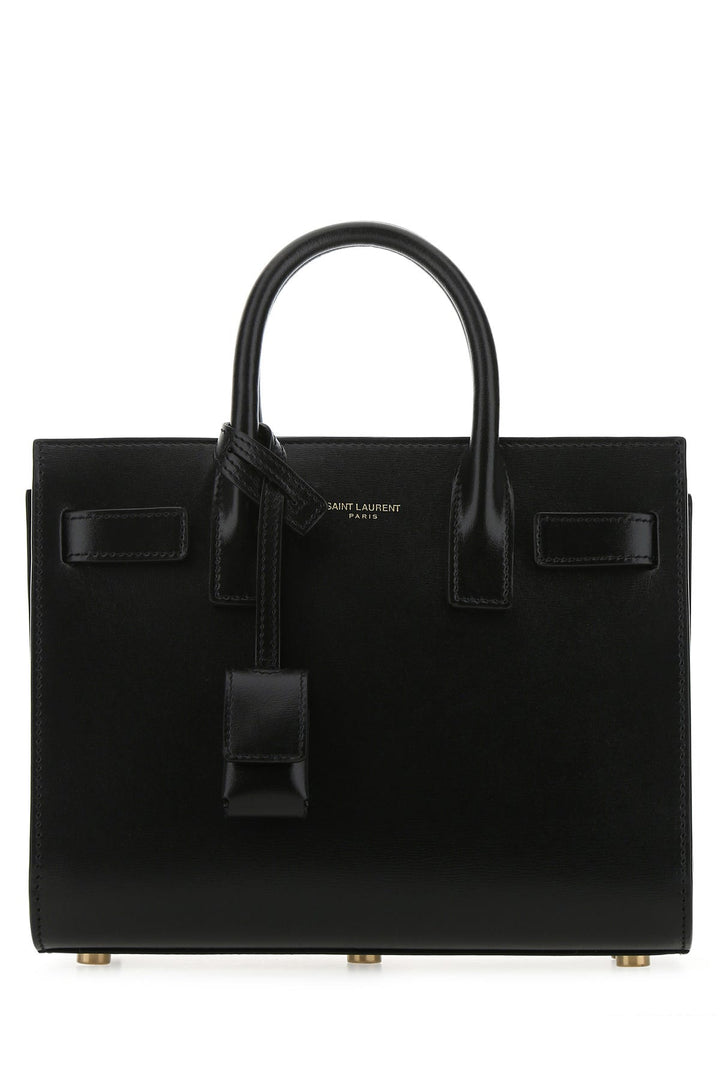 Black leather nano Sac De Jour handbag