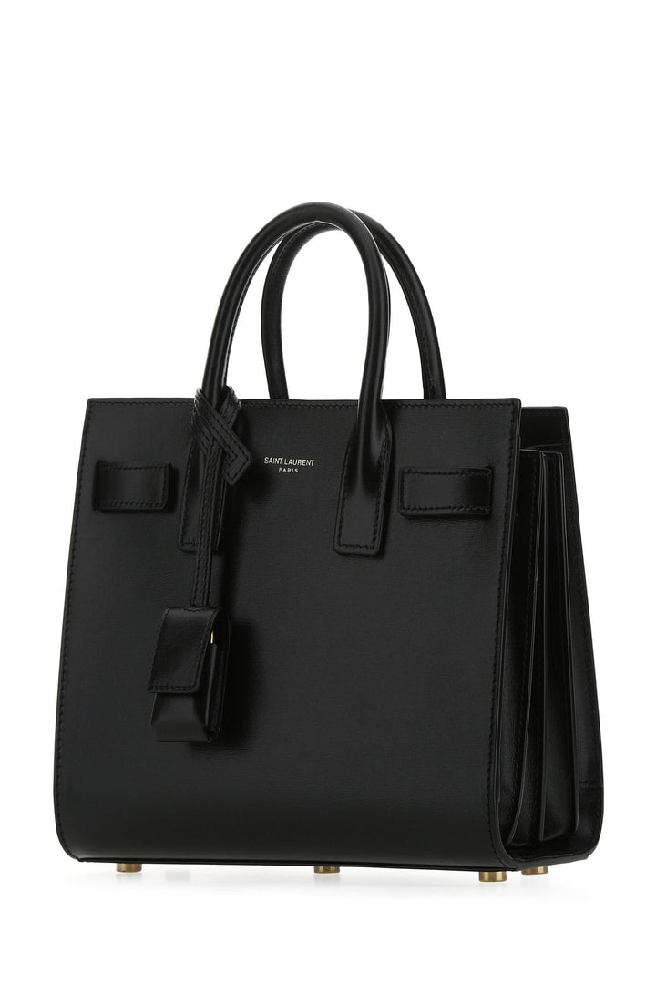 Black leather nano Sac De Jour handbag