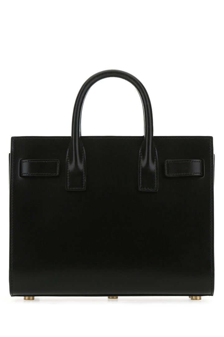 Black leather nano Sac De Jour handbag