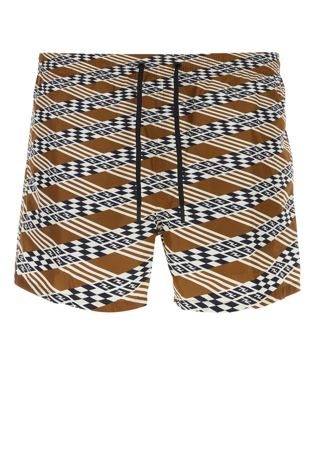 Printed polyester swimming shorts