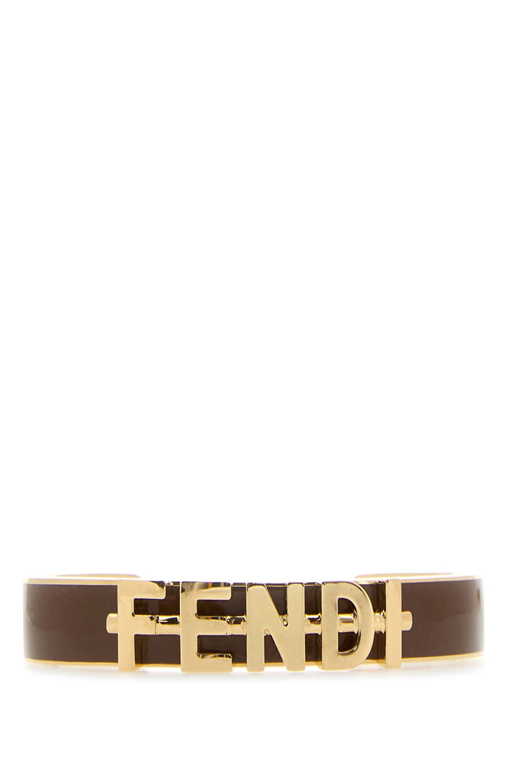 Two-tone metal Fendigraphy bracelet