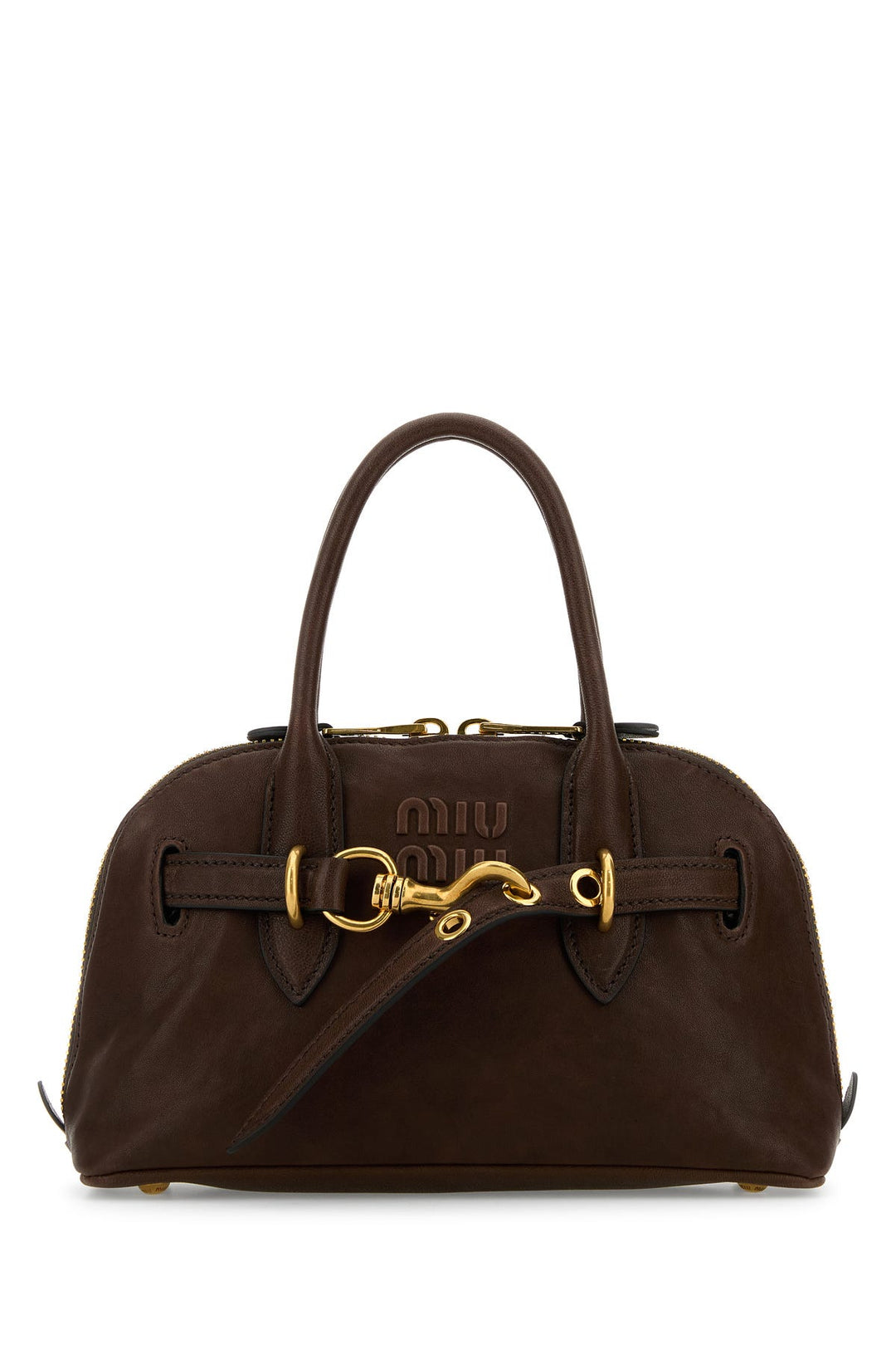 Brown leather Aventure handbag