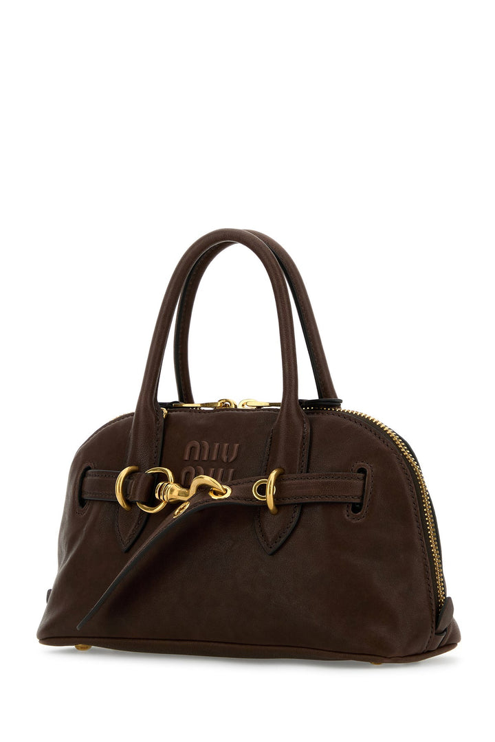 Brown leather Aventure handbag