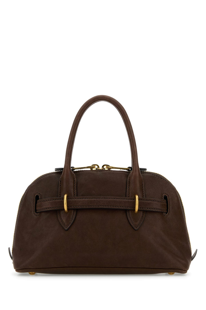 Brown leather Aventure handbag