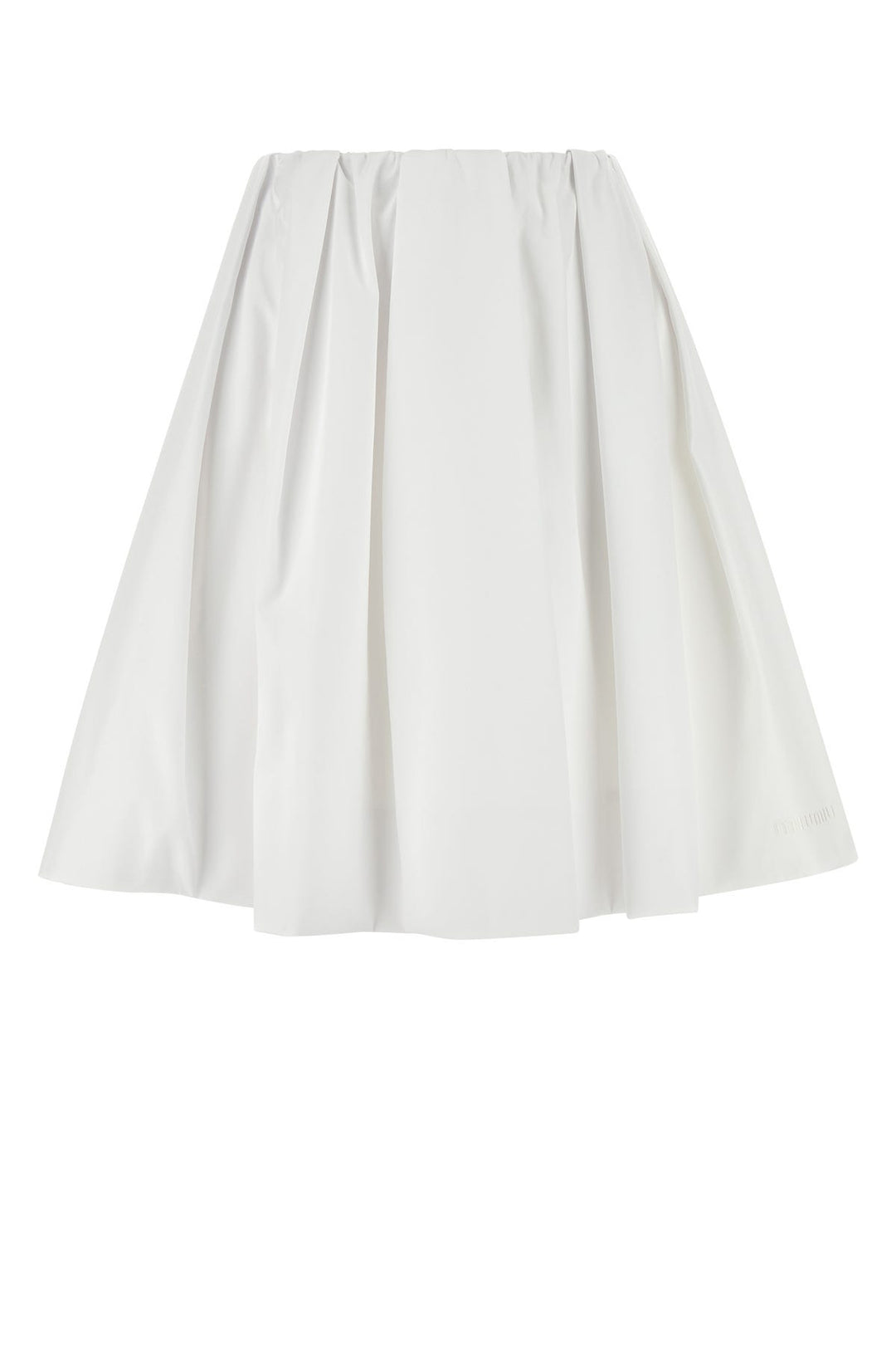 White poplin skirt