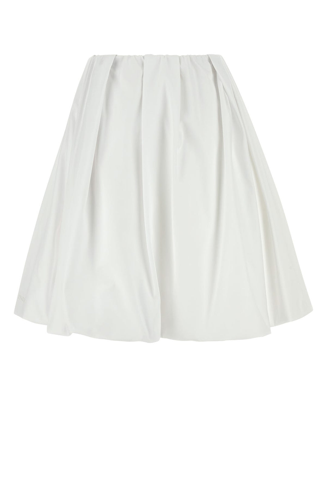 White poplin skirt