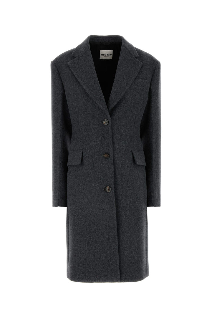 Dark grey wool coat