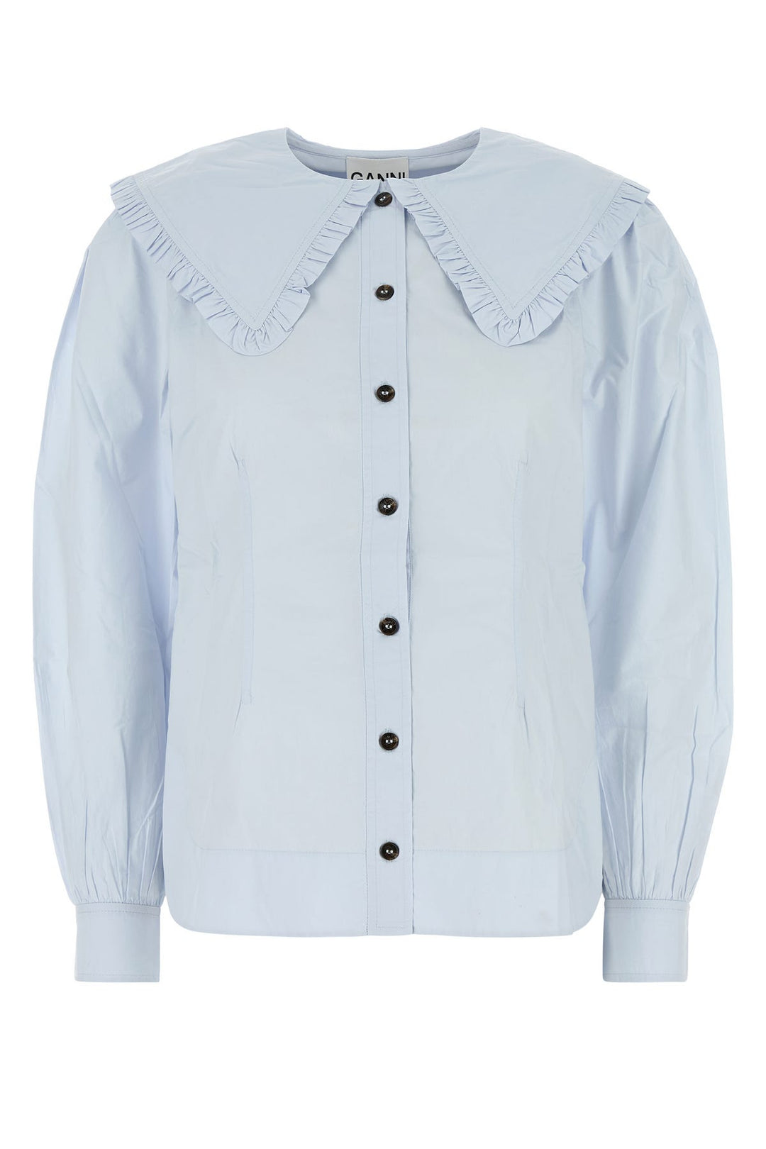 Pastel light blue poplin shirt