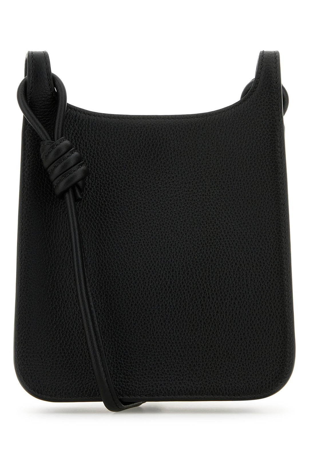 Black leather Mini Himmel Hobo crossbody bag