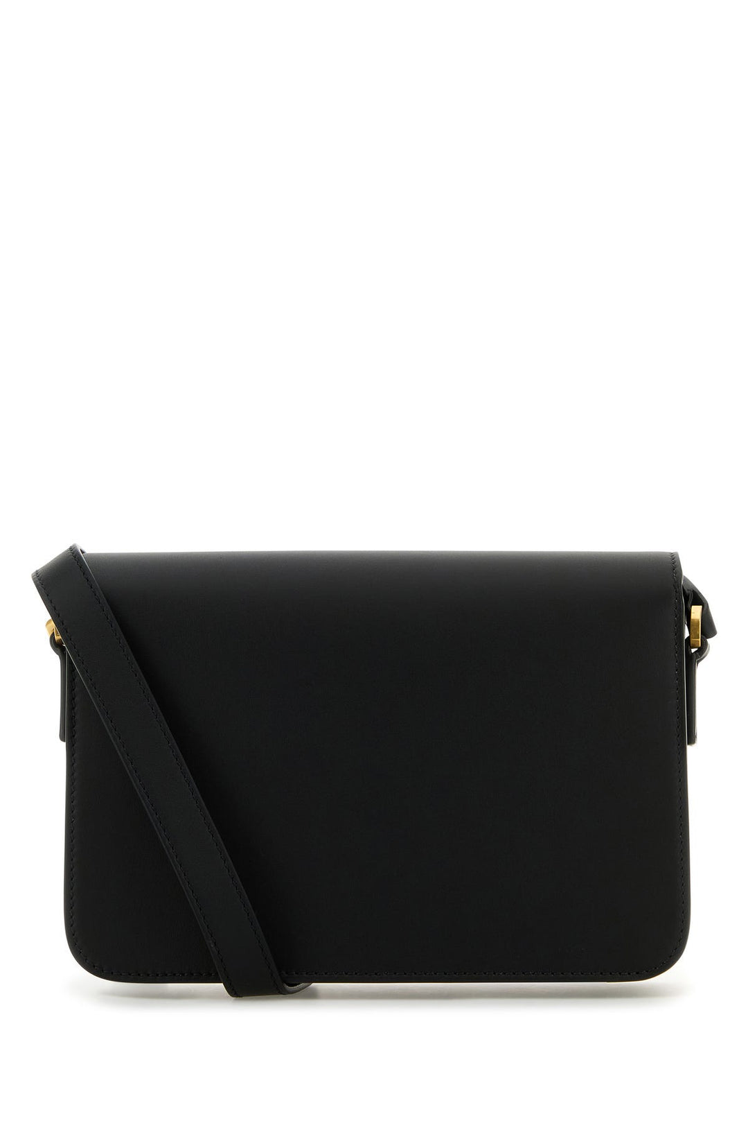 Black leather small Himmel Laurel crossbody bag