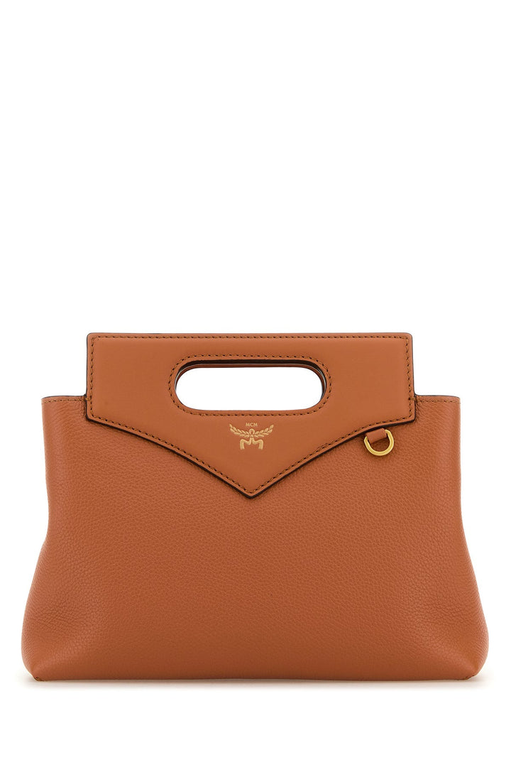 Caramel leather mini Soft Diamond handbag