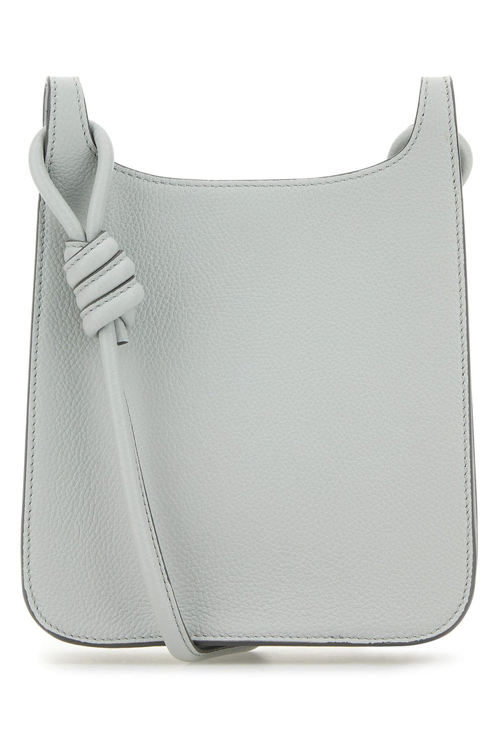 Light grey leather Mini Himmel Hobo crossbody bag