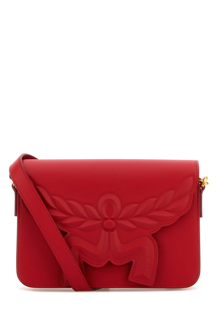 Red leather small Himmel Laurel crossbody bag