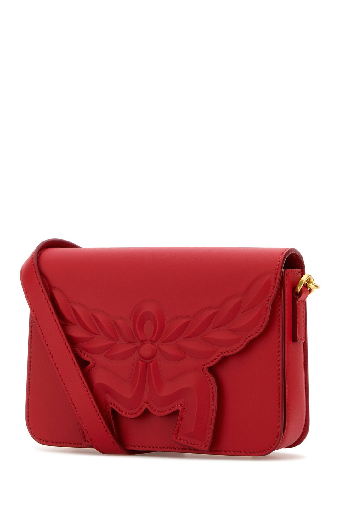 Red leather small Himmel Laurel crossbody bag