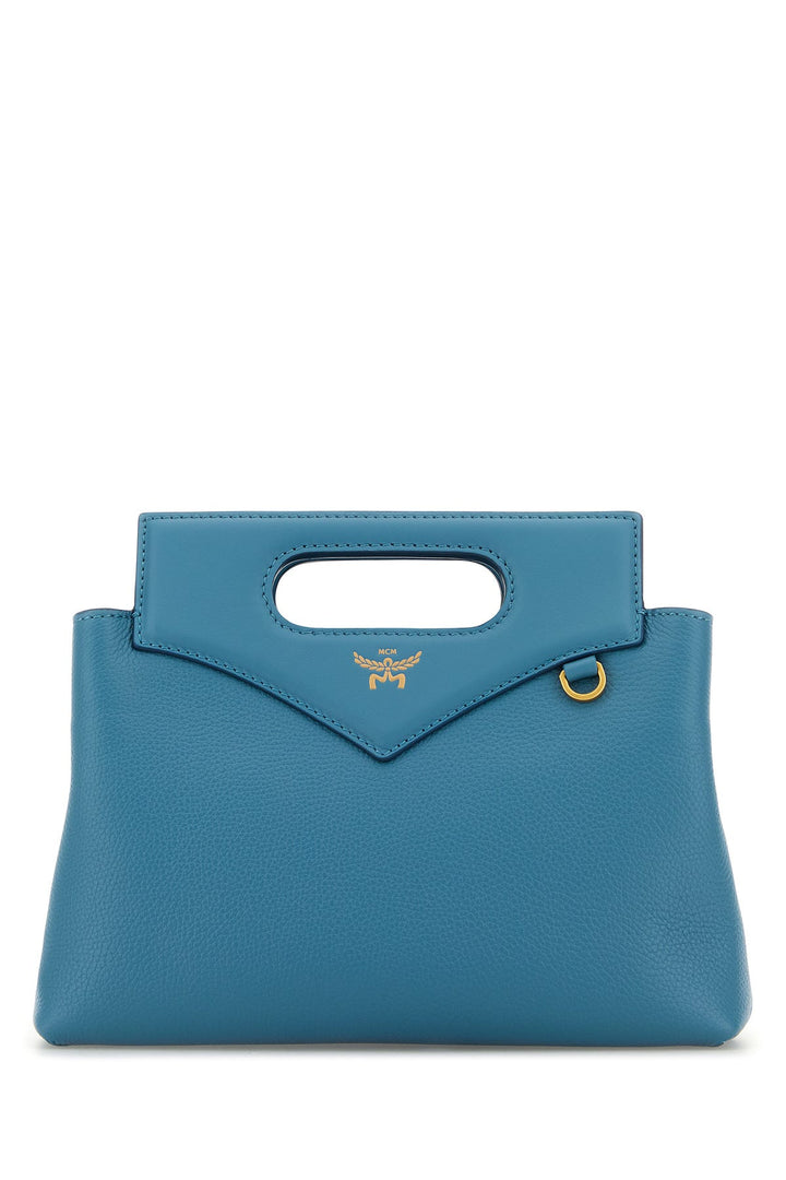 Turquoise leather mini Soft Diamond handbag