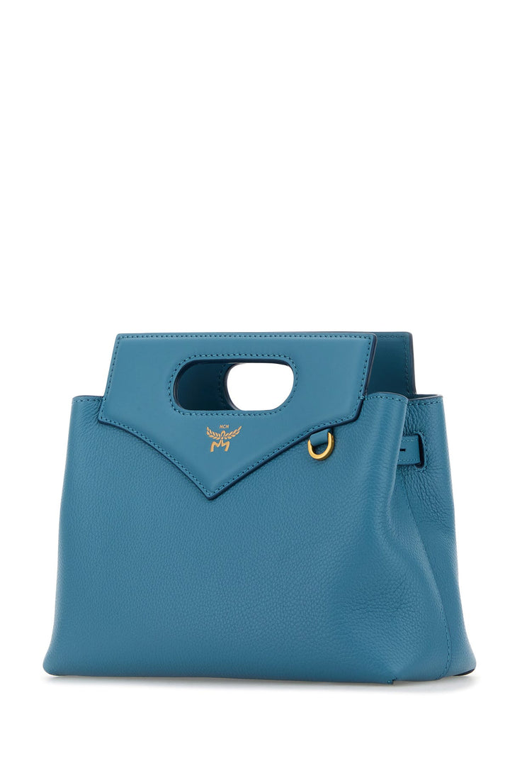 Turquoise leather mini Soft Diamond handbag