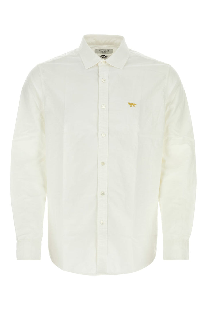 White poplin Junya Watanabe X Maison Kitsune shirt