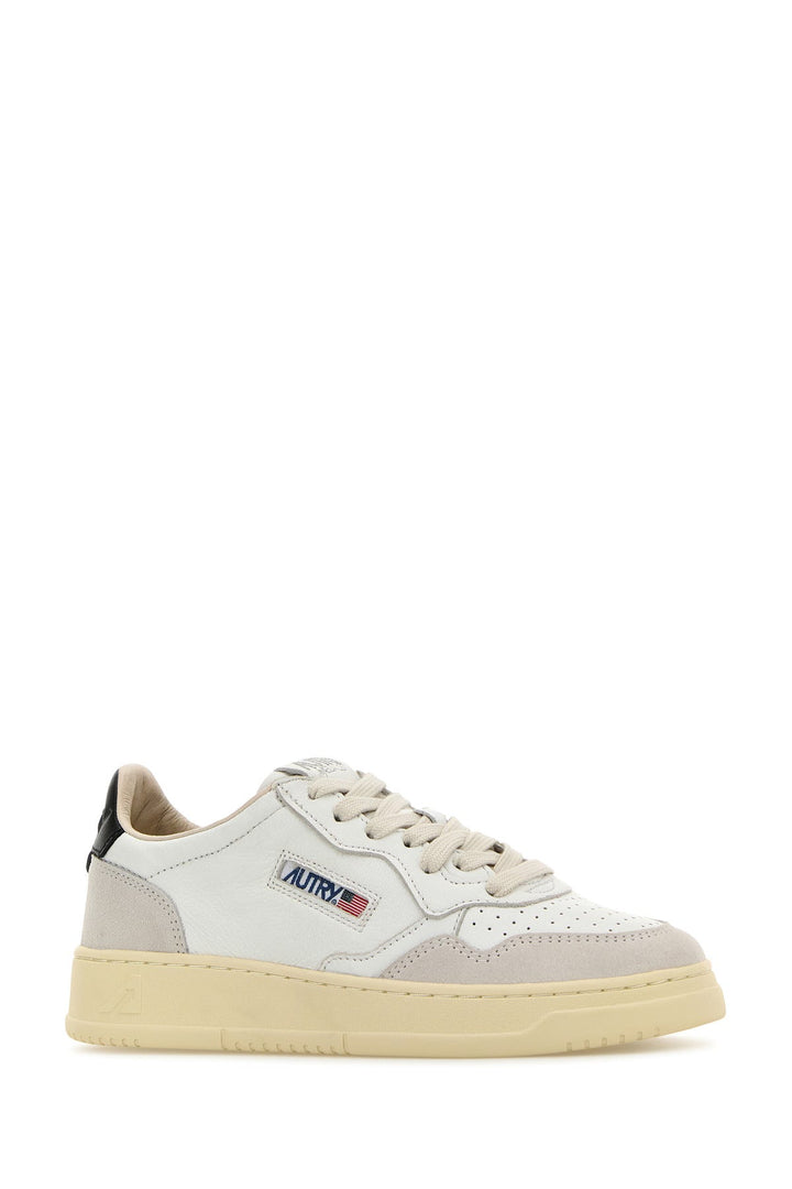 White leather Medalist sneakers