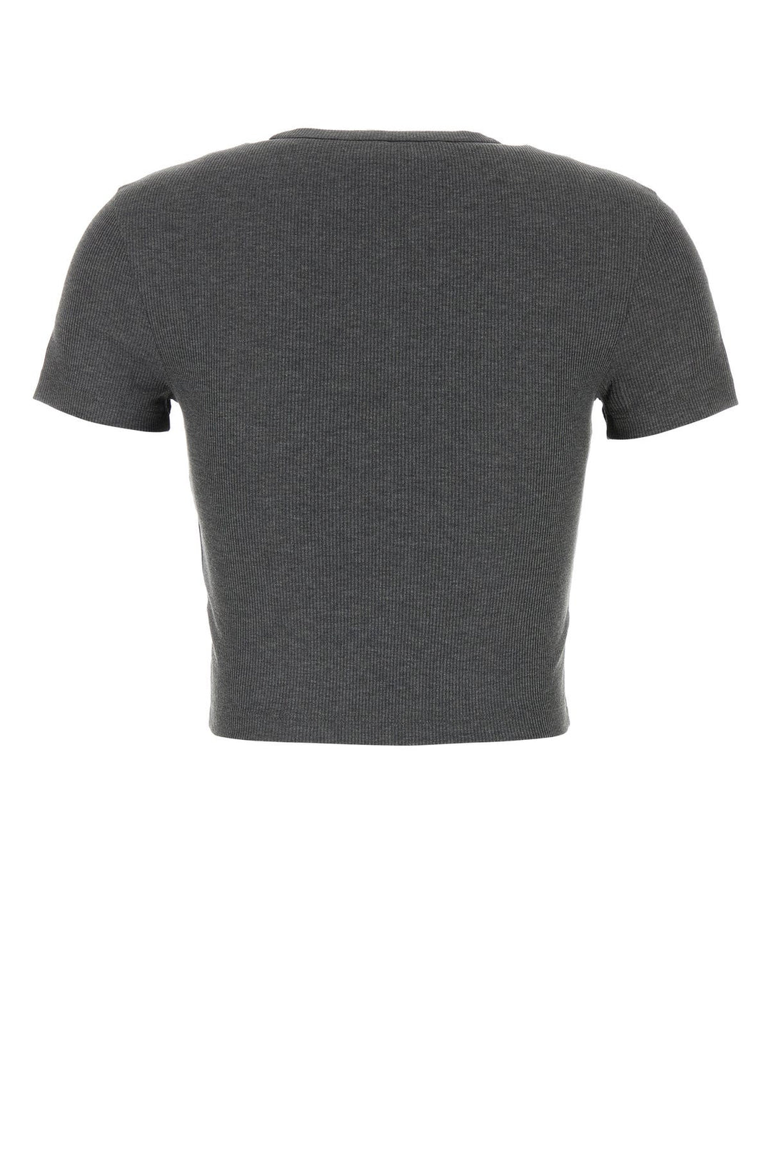 Charcoal stretch cotton t-shirt