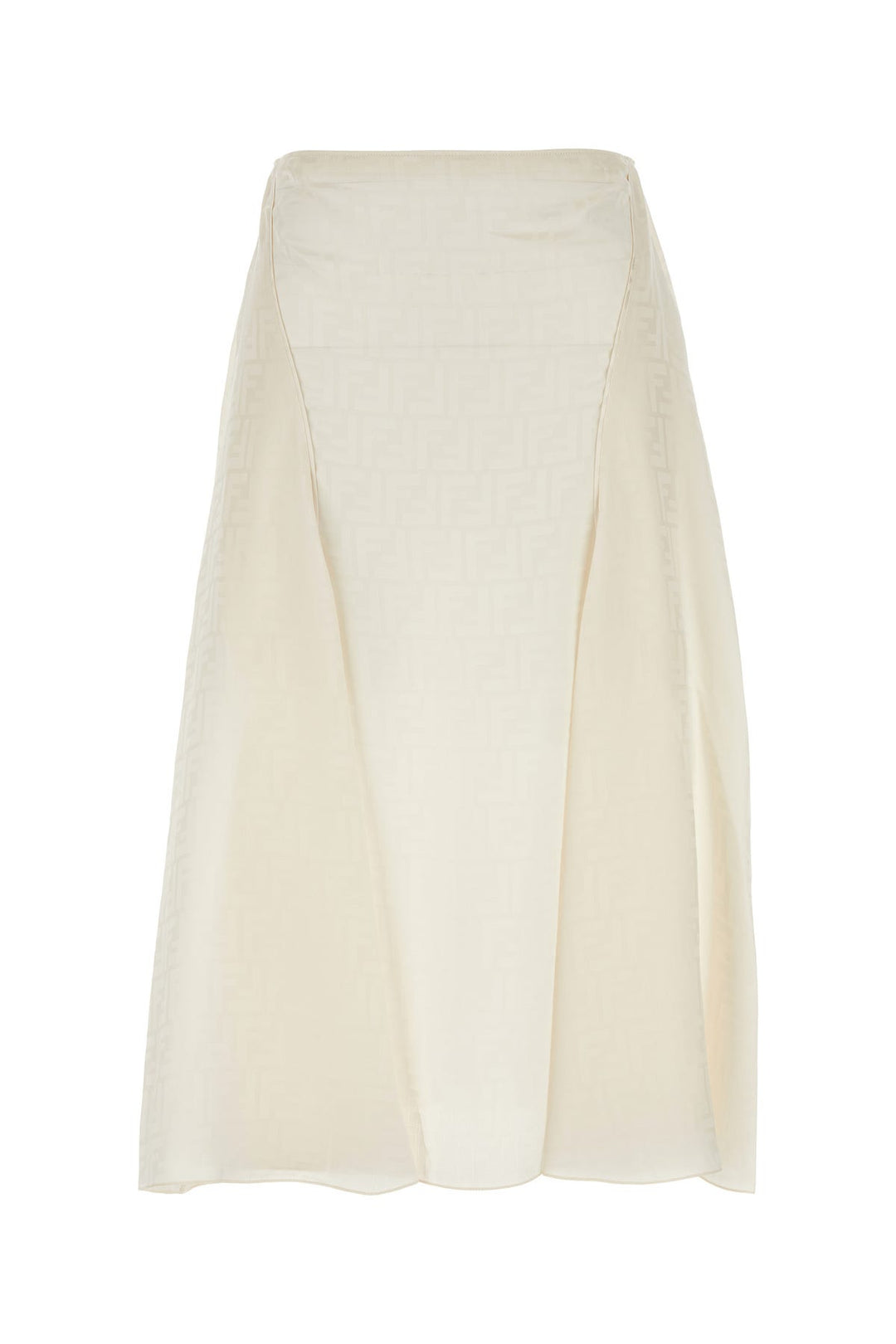 Ivory silk skirt