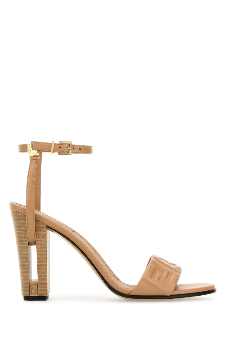 Camel leather Delfina sandals