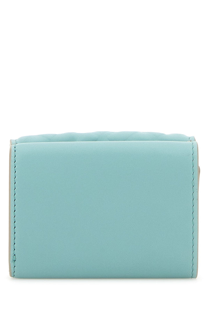 Light blue leather Baguette wallet