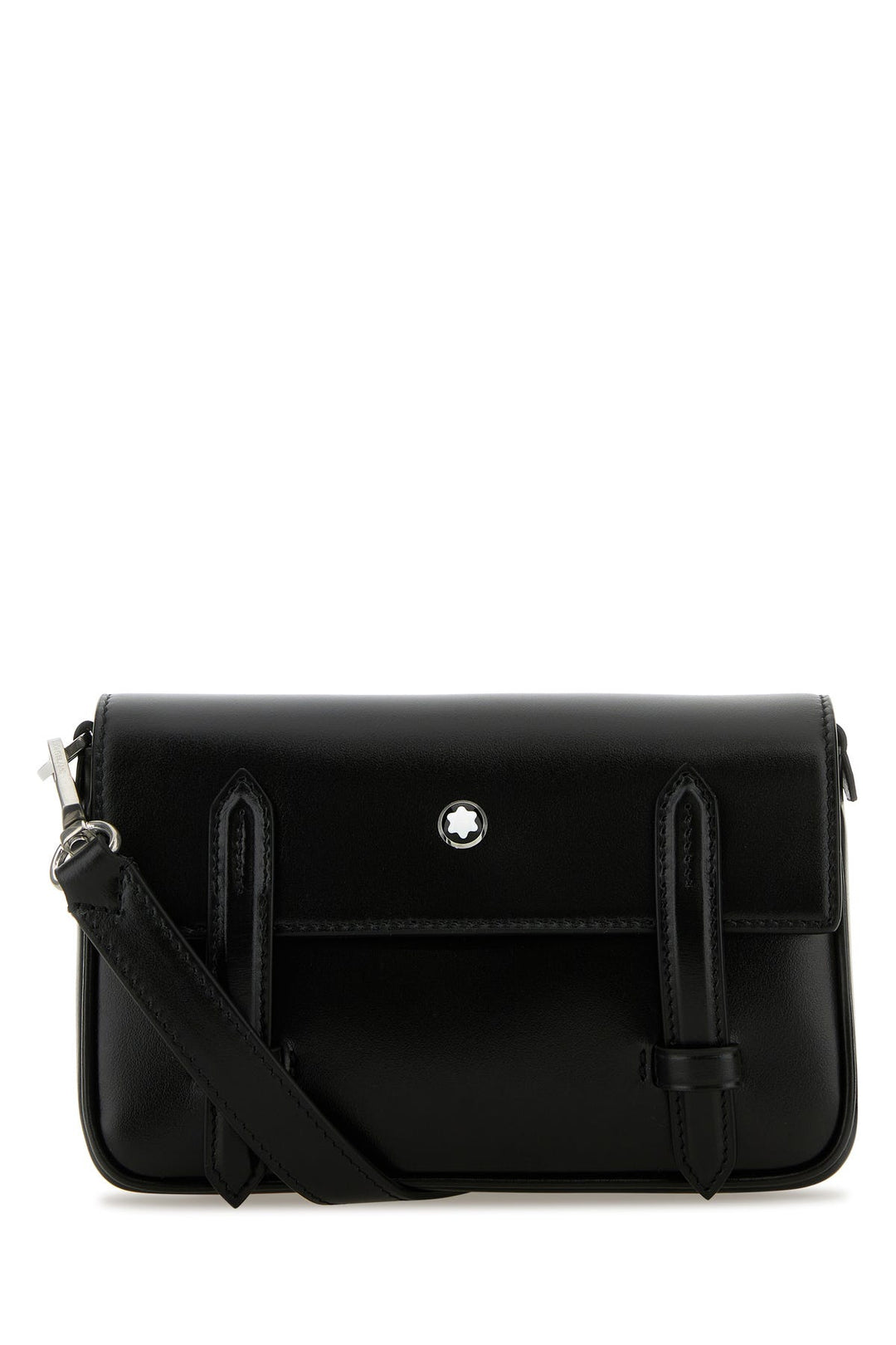 Black leather mini Meisterstuck crossbody bag