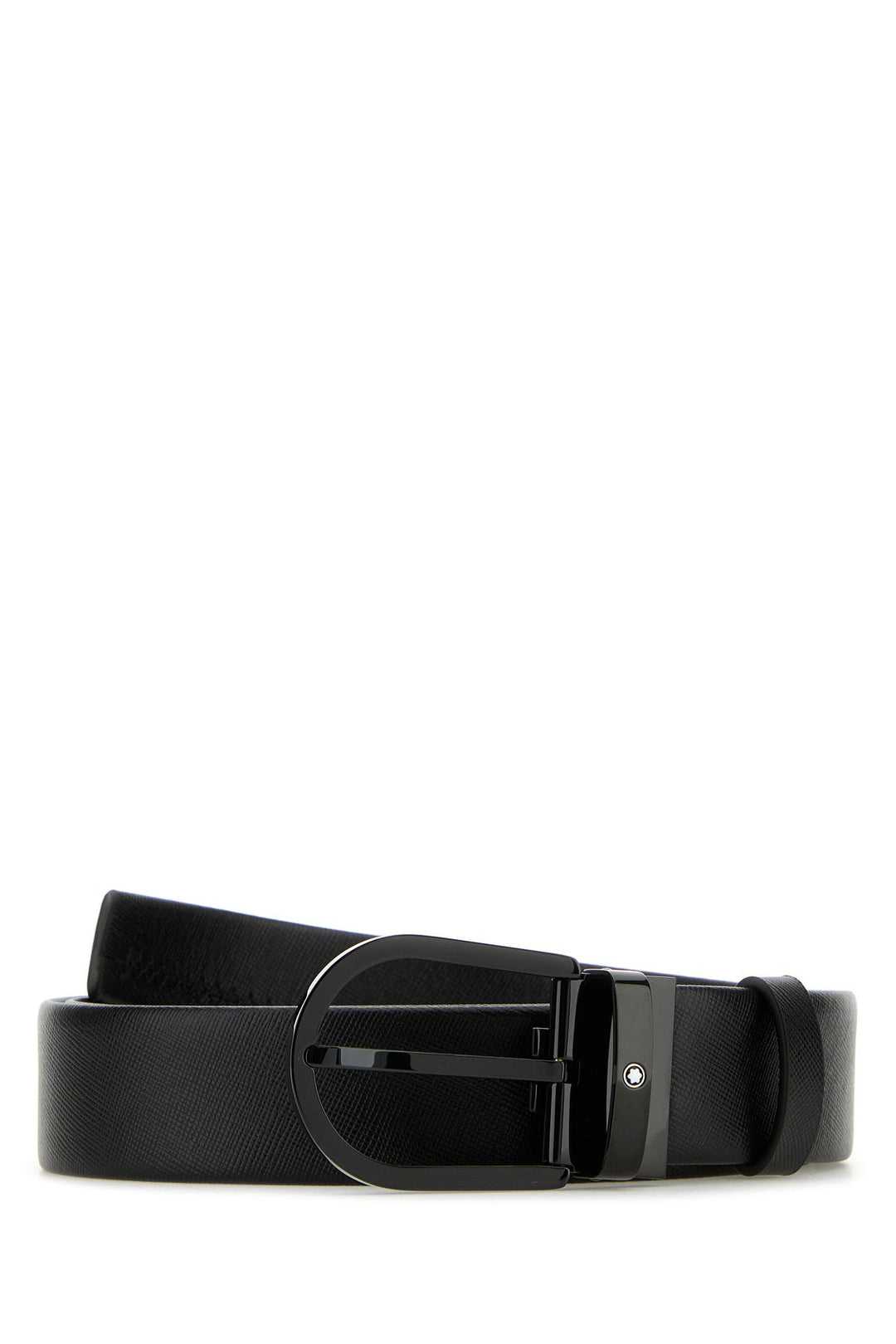 Black leather belt