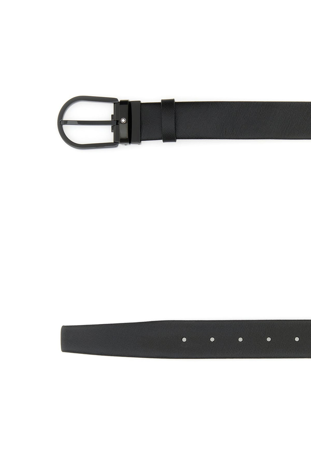 Black leather belt