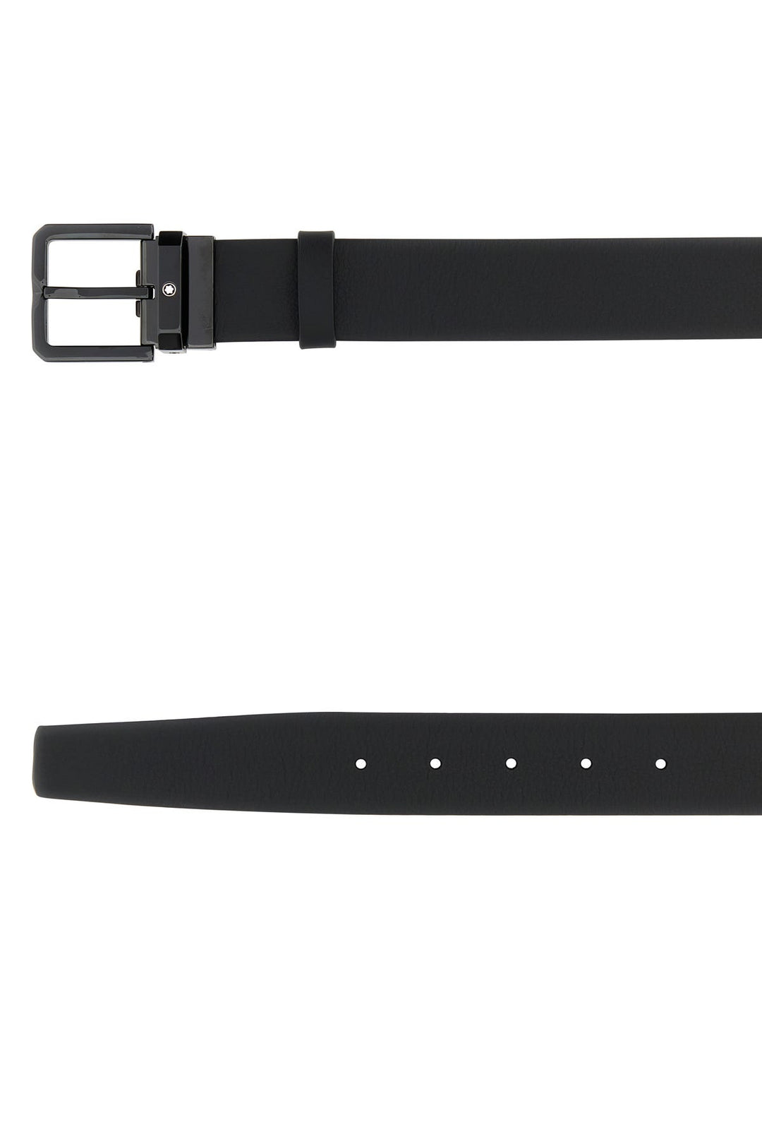 Black leather belt